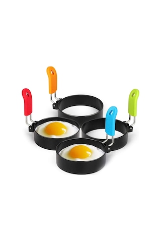 Honeybeeshop Yeşil Yapışmaz Paslanmaz Çelik Yumurta Pişirme Halkası Izgara İçin Mükemmel Şekilli Yumurta Ve Omlet