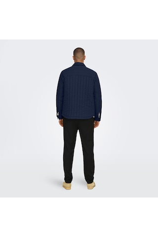Only & Sons Jack Quilted Erkek Lacivert Mont 22030317-pn Lacivert