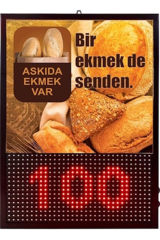 Askıda Ekmek Led Sayıcı