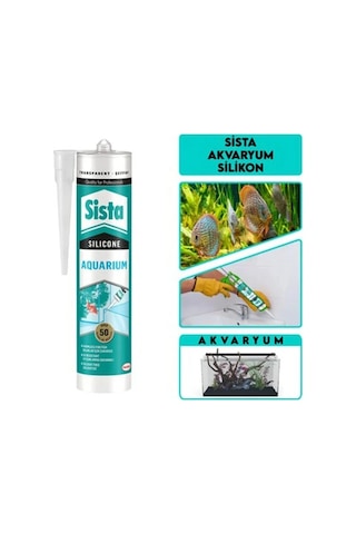 Sista Akvaryum Silikon Şeffaf 310 Ml Şeffaf