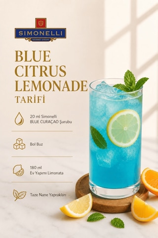 Simonelli Turunç Aromalı Kahve ve Kokteyl Şurubu 700 ML + Pompa