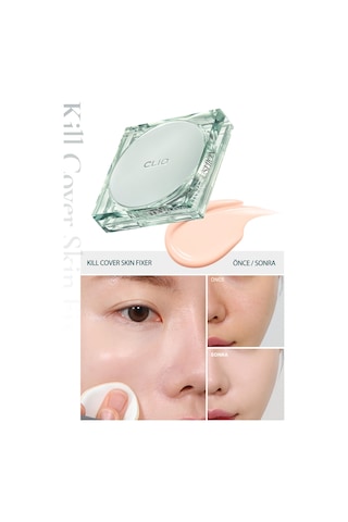 Kalıcı, Mat Cushion Fondöten Clıo Kill Cover Skin Fixer Cushion + Refill 19c Light Spf50+ Pa+++ 19