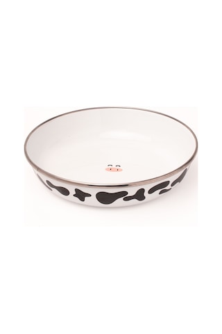 Mötilda Emaye Bowl Tabağı - Bowl Kase - Salata Kasesi - Sunum Kasesi 21cm Bej - Krem