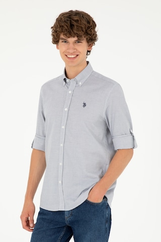 U.s. Polo Assn. Erkek Lacivert Gömlek Desenli 50288656-vr033 Lacivert
