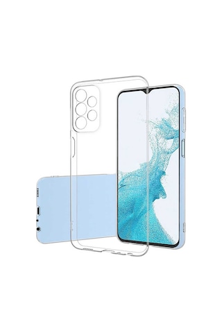 Galaxy A23 Kilif Zore Seffaf Ince Ve Esnek Süper Silikon Kilif 541268798