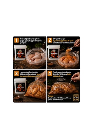 Koruyucusuz Özel Baharat Karışımı Fırında Tavuk Harcı 750 G