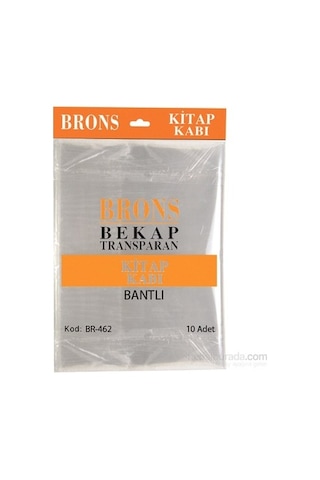 Brons Hazır Kitap Kabı Şeffaf 10'lu Br-462