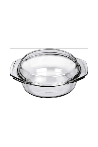 Kapaklı Yuvarlak Cam Güveç Kabı, 2.9l, Borosilikat Fırın & Mikrodalga Uyumlu, Bulaşık Makinesinde Yıkanır, I Çok Renkli