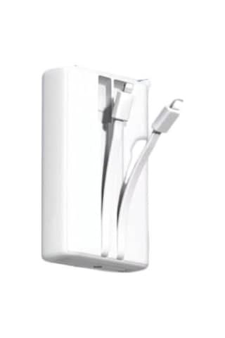 H002 20000 Mah Power Bank Pd 30w Ve Usb 22.5w Fast Hızlı Şarj Dahili Type C Ve Lightning Kablolu Dünya Standartlarına Uygun Polymer Batarya Birebir Amper Powerbank Kırmızı