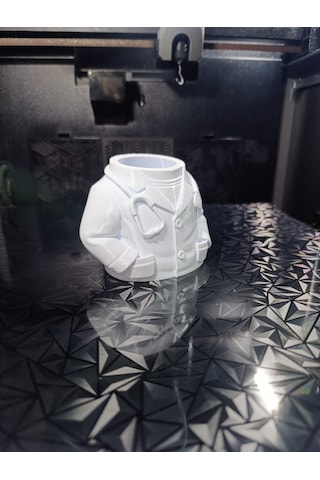 3d Baskı Doktor Kalemlik Masaüstü Kalem Kutusu Beyaz