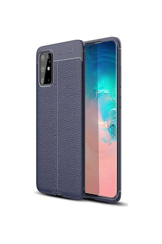Galaxy S20 Plus Kılıf Zore Niss Deri Desenli Silikon Kılıf