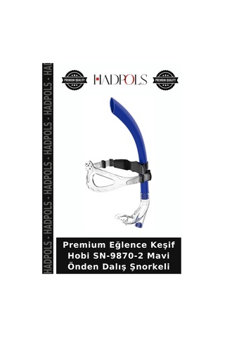 Premium Eğlence Keşif Hobi Sn-9870-2 Mavi Önden Dalış Şnorkeli