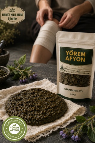 Yörem Afyon Antik Tıbbın Alçısı Karakafes Otu, Comfrey, Mayasıl Otu Symphytum Officinale 35gr.