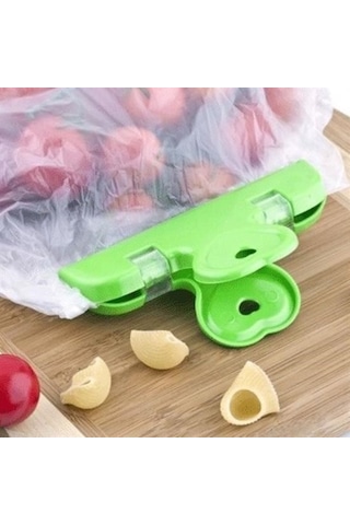 Büro Ev Ofis Mutfağı İçin 2parça Kolay Torba Paket Poşet Kapatıcı Mandal Kilitli Klips Seti