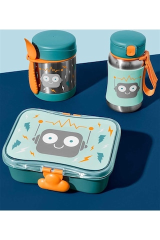 Skip Hop 9n780710 Spark Style Paslanmaz Çelik Termos Robot Mavi