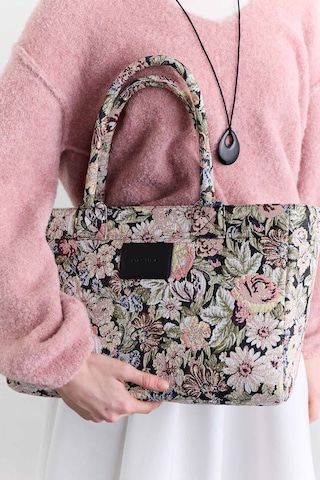Manuka Jakar Desenli Tote Çanta Pudra Aw25cnt00018-68 Pudra