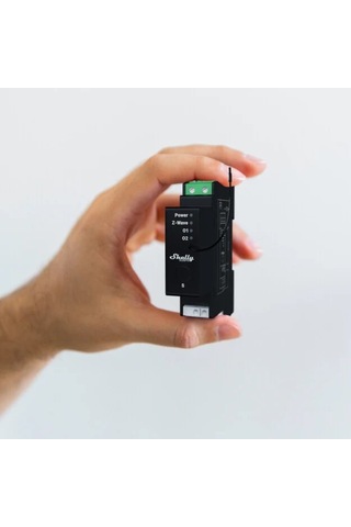 Shelly Wave Pro Shutter Z-wave Dın Ray Enerji Ölçümlü Akıllı Panjur Ve Perde Kontrol Rölesi