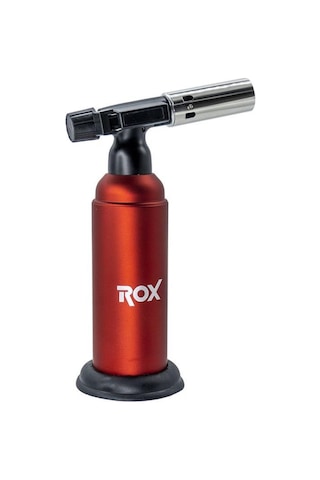 Rox Bs-850 Iki Alev Çıkışlı Bütan Gaz Torch Pürmüz Kırmızı
