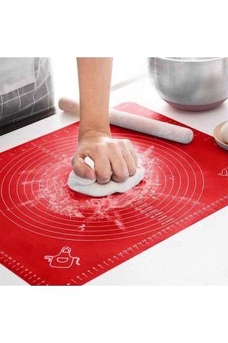 Pratik Fırınlanabilir Büyük Boy Silikon Hamur Açma Ve Pişirme Matı Silpatı 65 X 45cm.