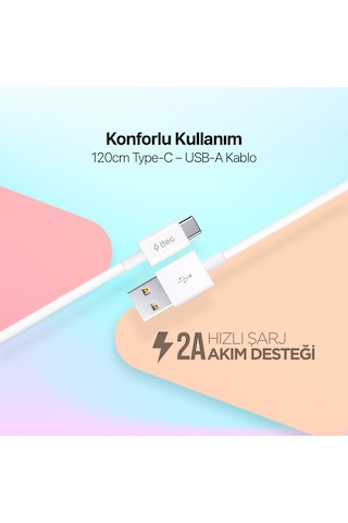 Ttec Type-C Şarj Kablosu  Beyaz