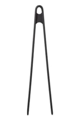 Silikon Kızartma Maşası, 1 Adet, Silikon, 29 Cm, Siyah, Bpa Free