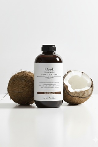 Nook Nectar Kolor Kromatic Renk Canlandırıcı Maske 250ml Chocolate Kahverengi Saçlar İçin Pigmentli Cila