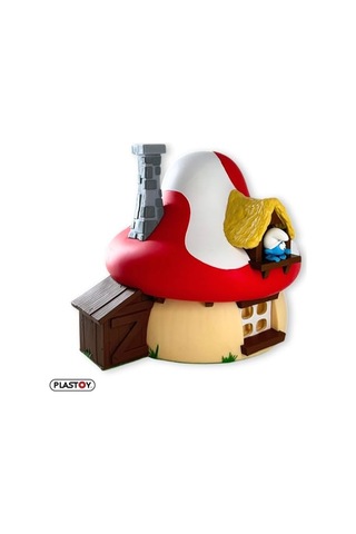 Şirinler Evi Kumbara Smurfs Mushroom Money Box Genel