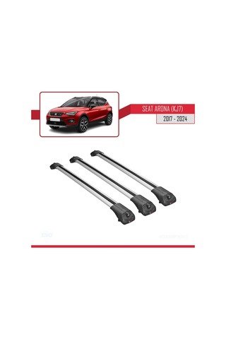 Seat Arona Kj7 2017 Ve Sonrası İle Uyumlu Ace-1 Ara Atkı Tavan Barı Gri 3 Adet Bar