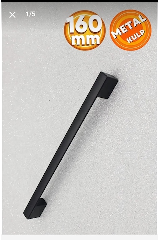 Sehrimanoglu 160mm Lüks Siyah Köprü Kulp Dolap Cekmece Kulpu