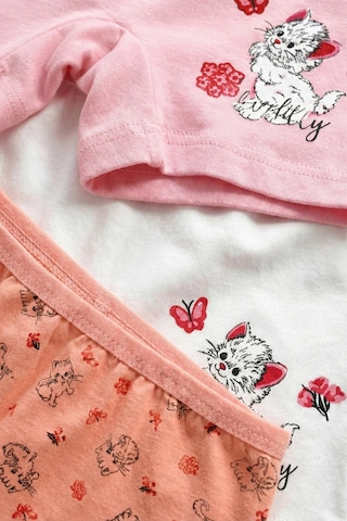Öts Kız Çocuk 3 Lü Pamuklu Boxer Baskılı Ekstra Konforlu Kalıp 8308-3 Renkli