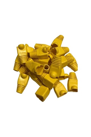 Sarı Cat5 Kılıf Sarı Cat6 Kılıf Rj45 Koruma Kılıfı Sarı 100 Adet