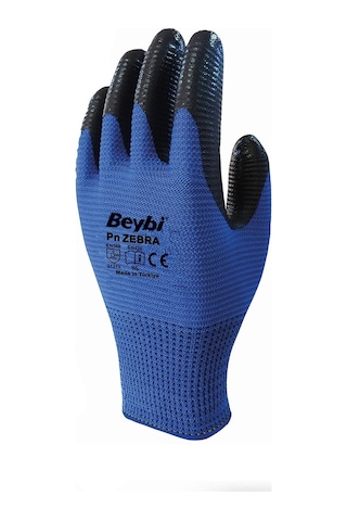 Beybi Mavi Zebra Pn5 İş Eldiveni