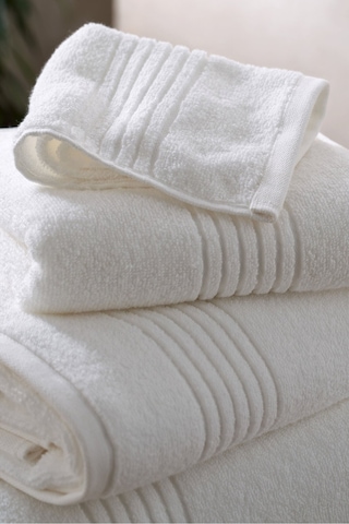 Ultra Yumuşak Banyo Havlusu, Pamuk, Tekli Beyaz