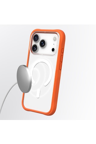 Apple Uyumlu iPhone 17 Pro  Kılıf M-safe Şarj Özellikli Airbagli Youngkit Dynamic 2 Serisi Kapak Turuncu Turuncu