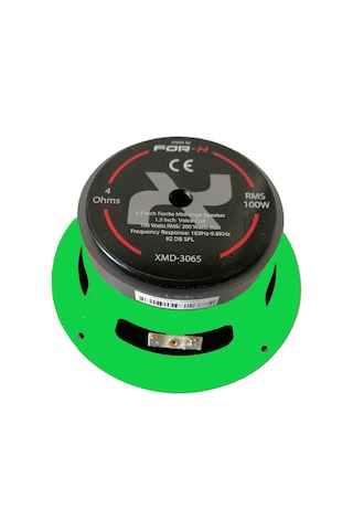 For-x Xmd-3065 Midrange 100w Rms 200w Maksimum 16 Cm Hoparlör Yeşil Kasa