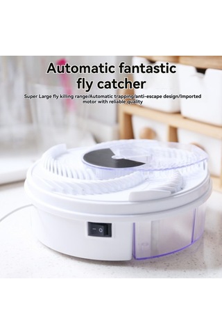 Geekyou Ev İçi Usb Elektrikli Sessiz Sinek Yakalama Aleti - Fiziksel Yöntemle Güvenli Sinek Öldürücü