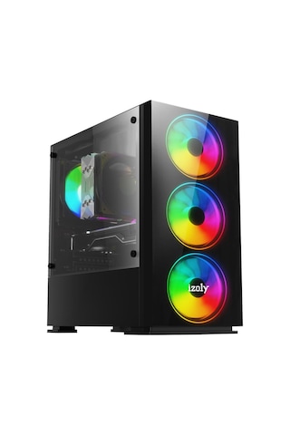 Izoly ST00084 i5-10400F 8 GB 256 GB M.2 NVMe SSD RX550 4 GB 24" Free Dos Masaüstü Oyuncu Bilgisayarı