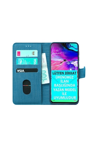 Huawei P40 Lite Kapakli Kredi Karti Para Bölmeli Cüzdan Kilif 485620855