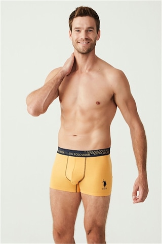 U.S. Polo Assn. U.s Polo Assn. 80178 Erkek 3 Lü Boxer-sax&lacivert&sarı Çok Renkli