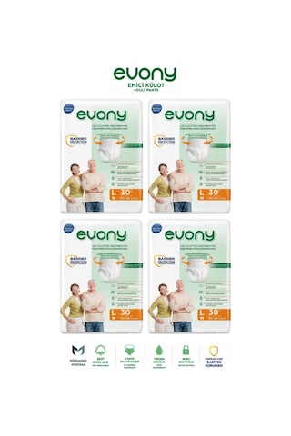 Evony 5.5 Damla Emici Külot Büyük Boy L 30'Lu x 4 120 Adet