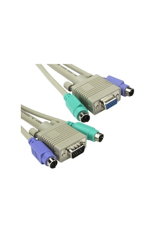 2 Metre Erkek Dişi Kvm Switch Kablosu Dişi Erkek Kvm Kablo