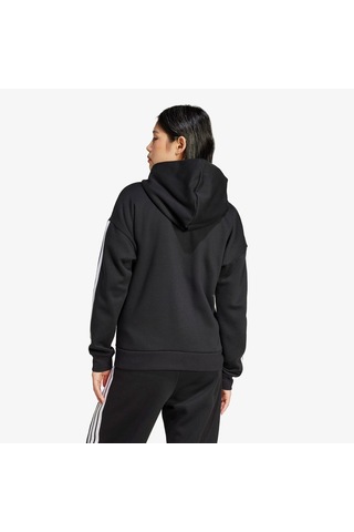 Adidas Essentials 3 Stripes Full Zip Kadın Siyah Polar Je1283 Siyah