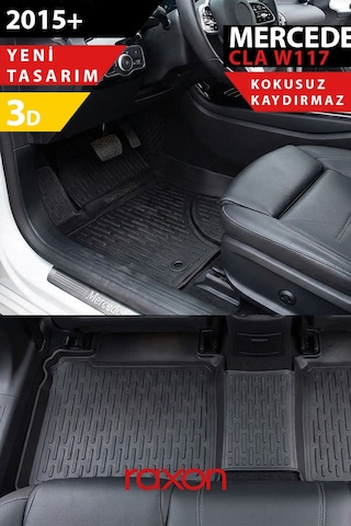 Mercedes W117 Cla-class 2013+ 3d Havuzlu Paspas Tam Uyumlu Su Geçirmez