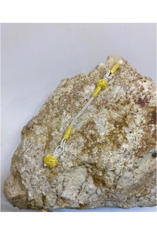 Klasik Model Kazaziye Yaldız Gümüş Kombin Tekli Püskül