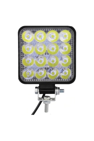 16 Led Kare Off Road Iş Makinası Çalışma Lambası Sis Farı