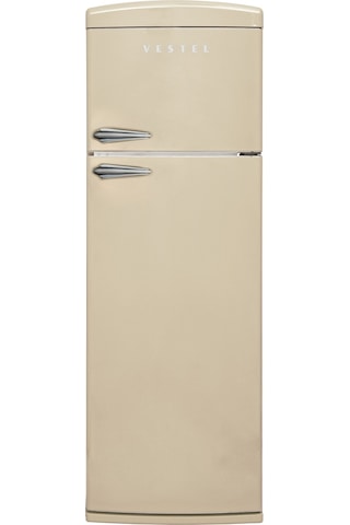 Vestel Retro SC32211 311 LT Statik Üstten Donduruculu Buzdolabı Bej
