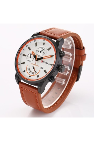 Curren M8217 Quartz Kol Saati-orjinal Kutusunda Beyaz Siyah