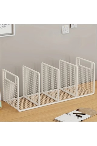 Fochsia Beyaz 3 Katlı Metal Çanta Ve Aksesuar Depolama Askılı Raf Ve Çekmeceli Stackable Düzenleyici Ahşap