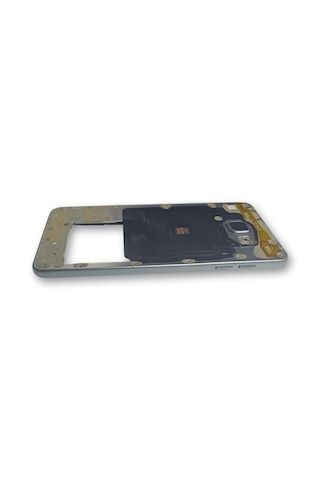 Samsung A710 Kasa Samsung Galaxy Uyumlu A7 2016 Silver Gri Renk Orta Kasa Çıtalı On Off Ses Tuş Bordu Buzzer Hoparlör Kamera Lens Gri Silver