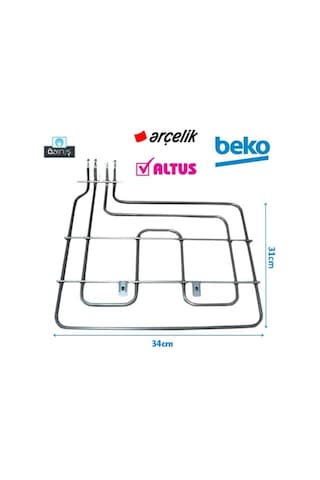 Arçelik-Beko-Altus Uyumlu 262900064 Fırın Rezistansı 2200 Watt